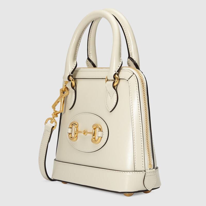 Gucci Horsebit 1955 Mini Top Handle Bag Shoulder Bag 640716 White